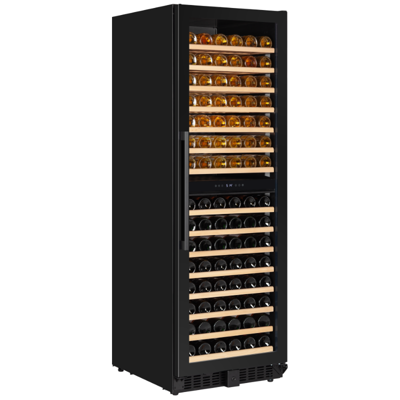 RHINO WINE FRIDGE 595t DUAL ZONE UPRIGHT FULL STUDIO STOCKED