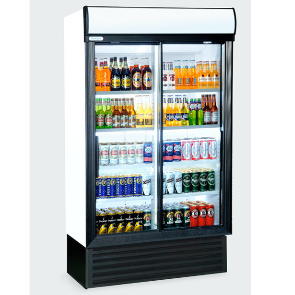 Staycold Fridge SD1140 Large Double Glass Door Bottle Cooler
