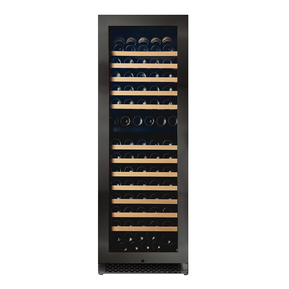 Pevino Dual Zone Majestic Black Steel Front 150 Bottle - PNG180D-HHBS