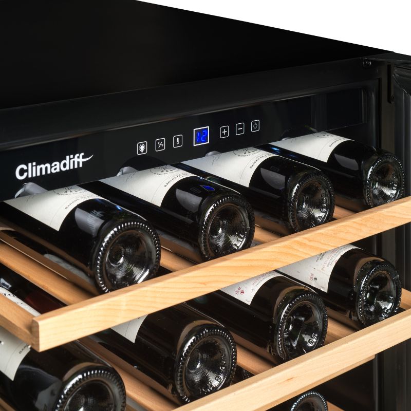 Climadiff Single Zone Built-In Wine Cooler 51 Bottle - CBU51S2B