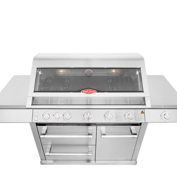 BEEFEATER 7000 PREMIUM 5 BURNER BBQ SIDE BURNER TROLLEY FULL STUDIO HIGH