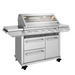 BEEFEATER 7000 PREMIUM 5 BURNER BBQ SIDE BURNER TROLLEY FULL STUDIO SIDE