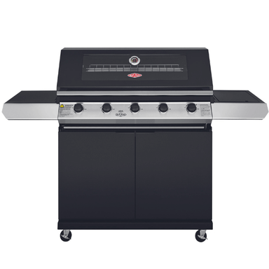 Beefeater 1200 5 Burner BBQ Side Trolley Full Studio Straight Black