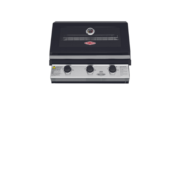 Beefeater 1200 BBQ Burner Full Studio Black Straight Built In