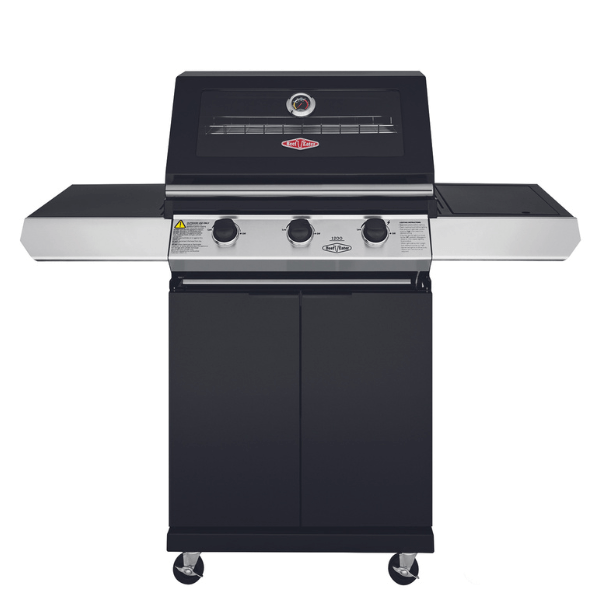 Beefeater 1200 BBQ Burner Full Studio Black Straight