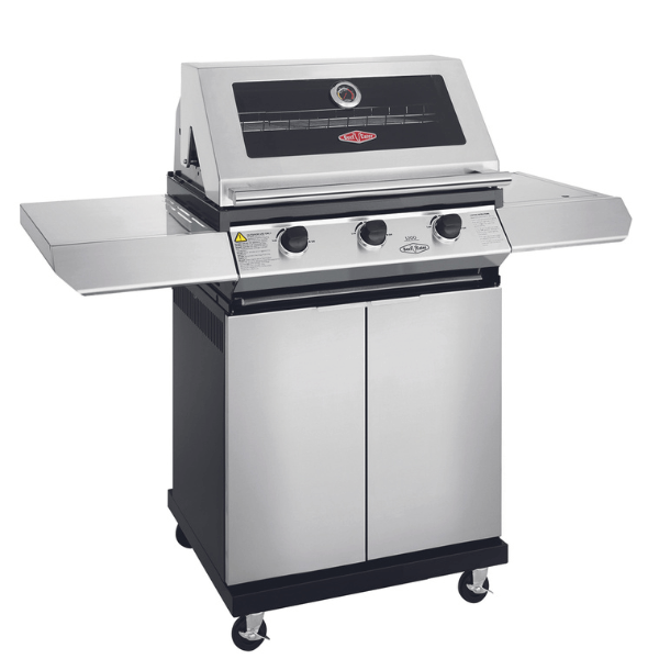 Beefeater 1200 BBQ Burner Full Studio Silver Side