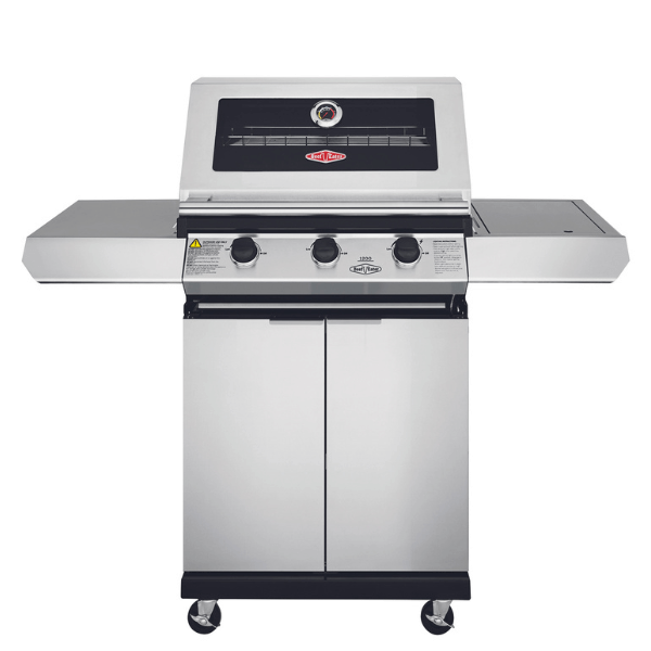 Beefeater 1200 Series 3 Burner Full Studio Silver Straight