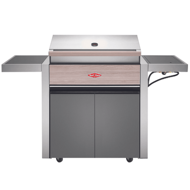 Beefeater BBQ 1500 4 Burner Side Burner Trolley Full Studio Straight