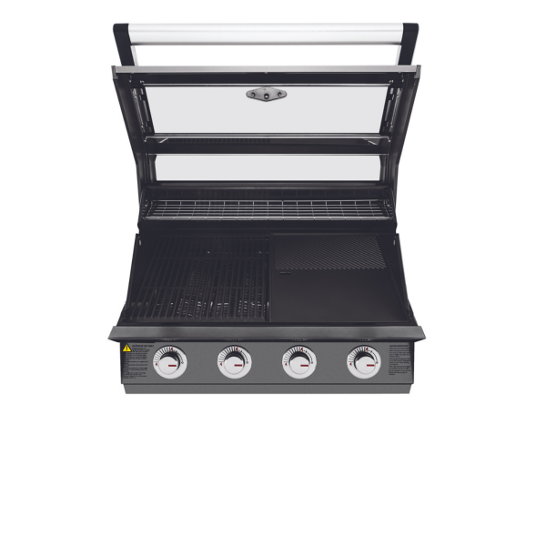 Beefeater BBQ 1600 Series 4 Burner Built In Full Studio High Open Black