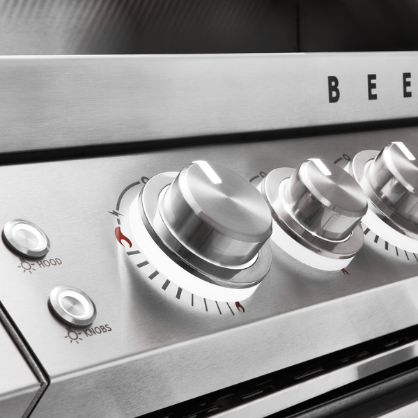 Beefeater BBQ 7000 Premium 4 Burner Built In BBQ BBQ Full Studio Close Up Button Alt