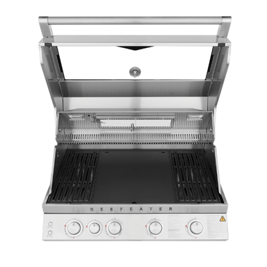 Beefeater 7000 Series Premium 4 Burner Built In BBQ Full Studio Straight Open