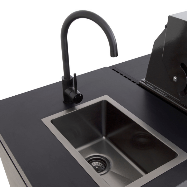 Beefeater Cabinex Classic Outdoor Kitchen Tap Sink Side Angle