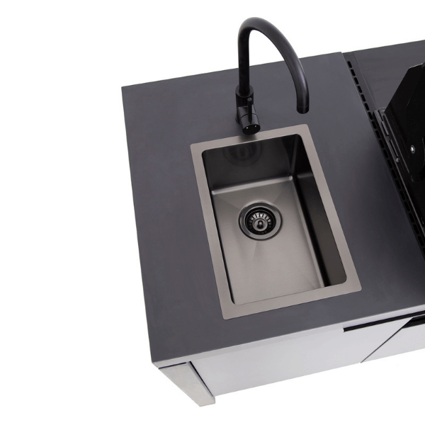 Cabinex BBQ Outdoor Kitchen Tap Sink Side Angle