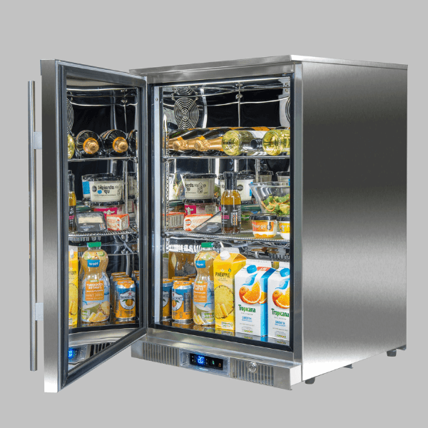 Blastcool XP1 Outdoor Fridge Glass Door Full Studio Open Stocked