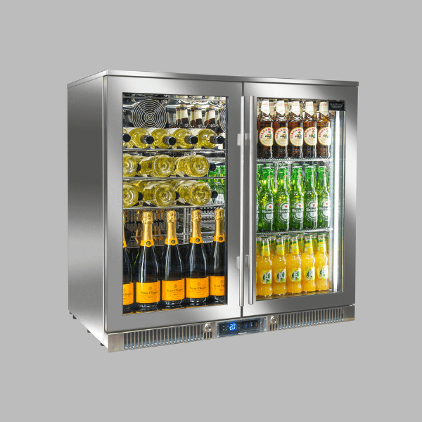 Blastcool XP2-870 Outdoor Fridge Double Door Full Studio Champagne Beer White