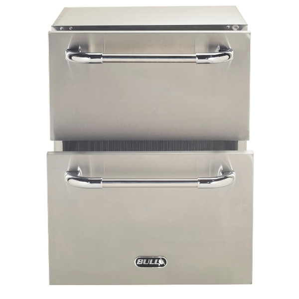 Bull Outdoor Refrigerator Double Drawer 150L Full Studio Straight Open