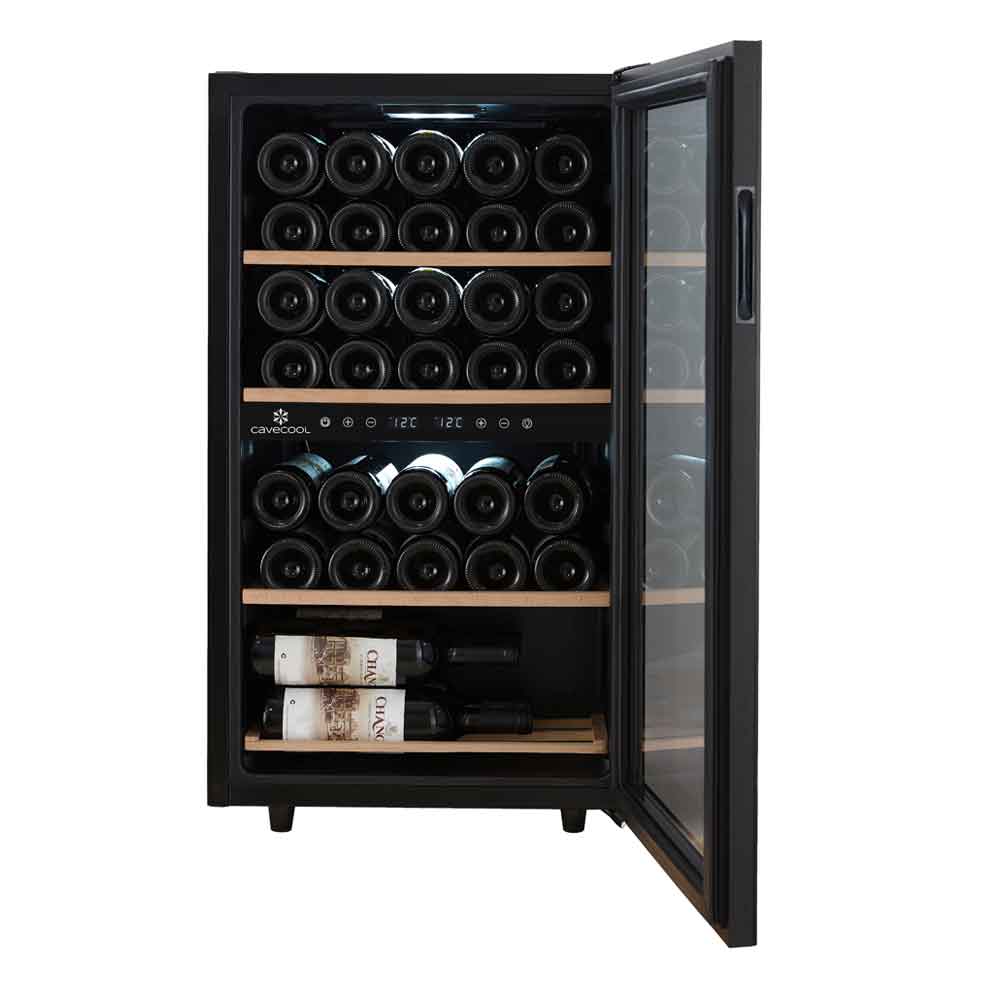 Cavecool Dual Zone Chill Ruby Black 34 bottles - CC29DB-1