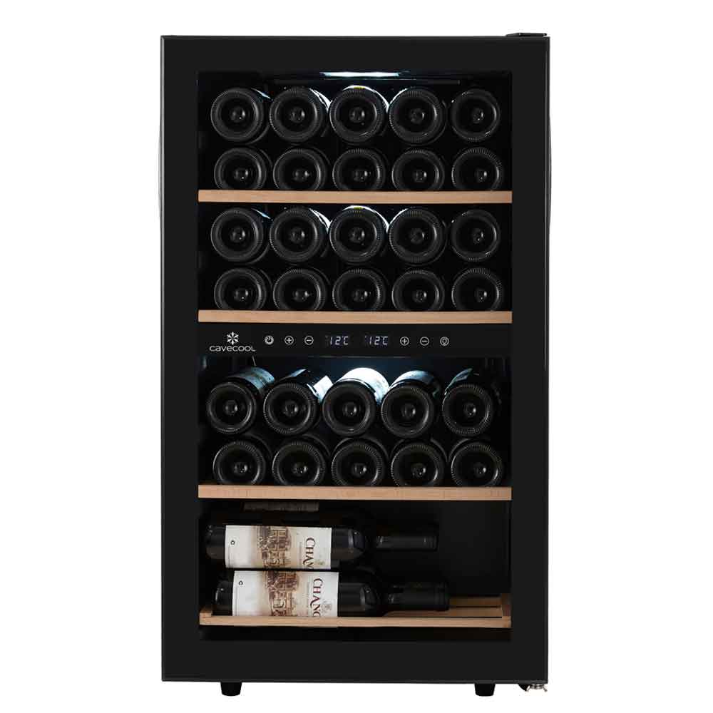 Cavecool Dual Zone Chill Ruby Black 34 bottles - CC29DB-1