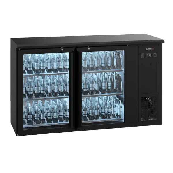 Gamko Bottle Cooler Undercounter Double Door Glass