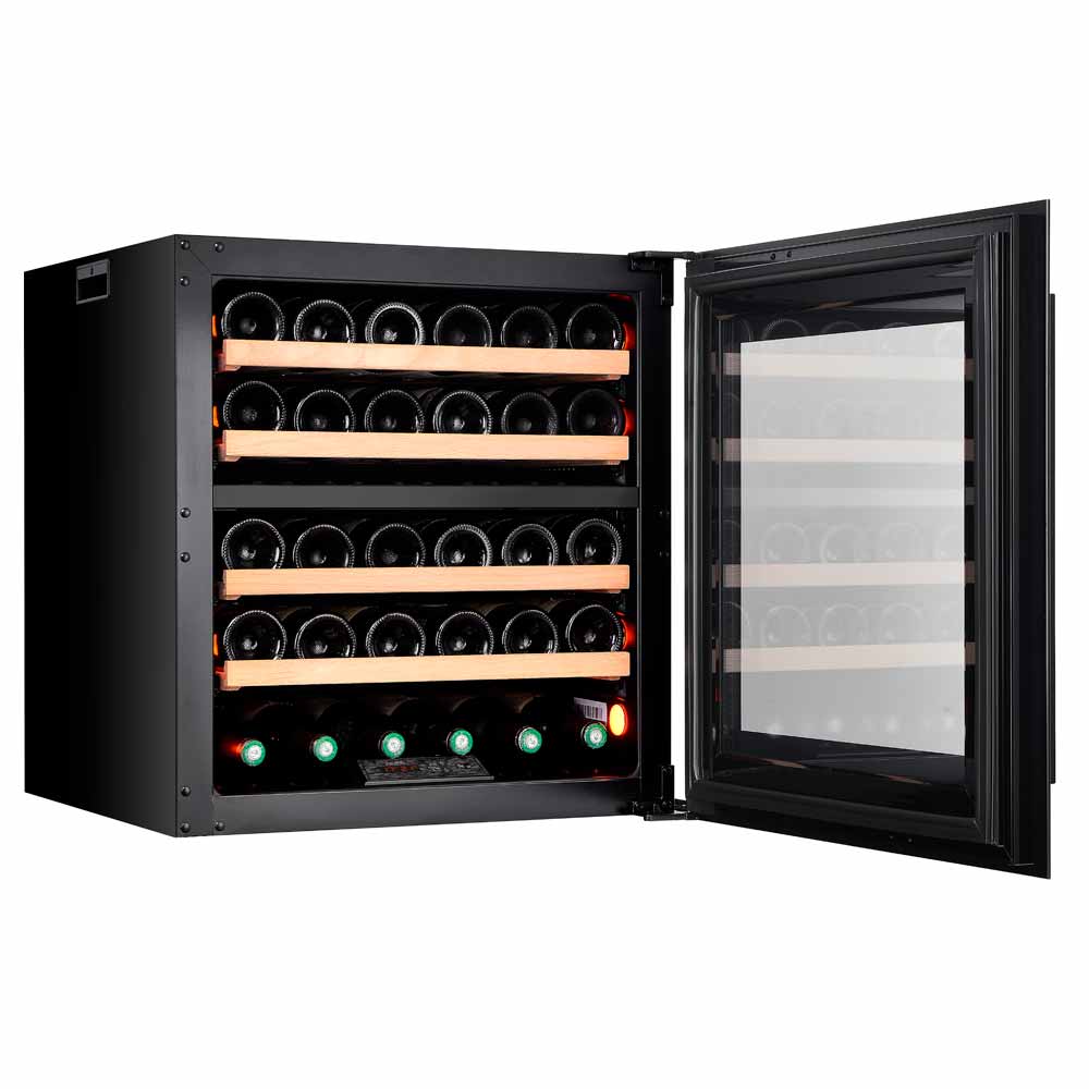 Pevino Majestic 30 Bottle Dual Zone Integrated Black - PI30D-B