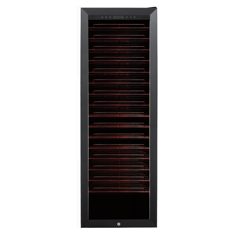 Pevino MS Noble 161 Bottle Single Zone Metal Shelves Black - PM248S-HHB-1