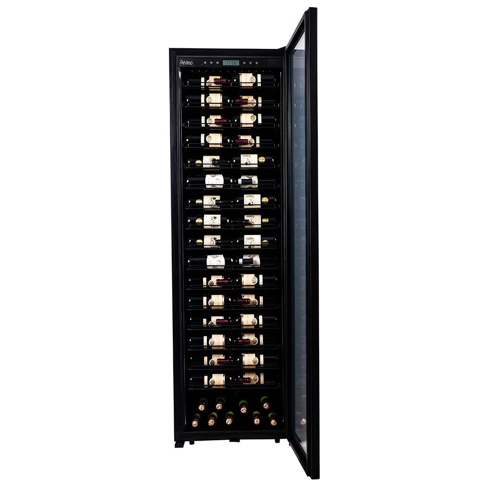 Pevino MS Noble 161 Bottle Single Zone Metal Shelves Black - PM248S-HHB-1