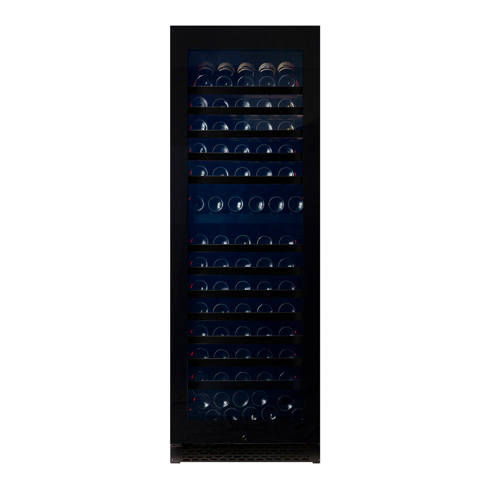 Pevino Majestic 150 Bottle Dual Zone Black Glass Front - PNG180D-HHB