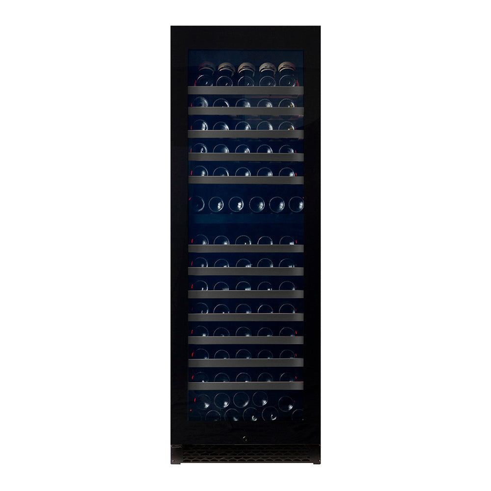 Pevino Majestic 150 Bottle Dual Zone Black Glass Front - PNG180D-HHB