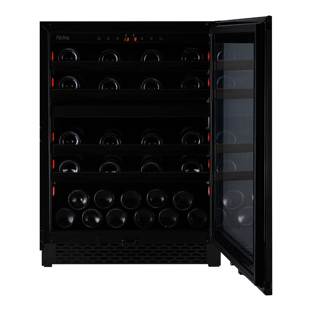 Pevino Majestic 39 Bottle Dual Zone Black Steel - PNG46D-HHBS