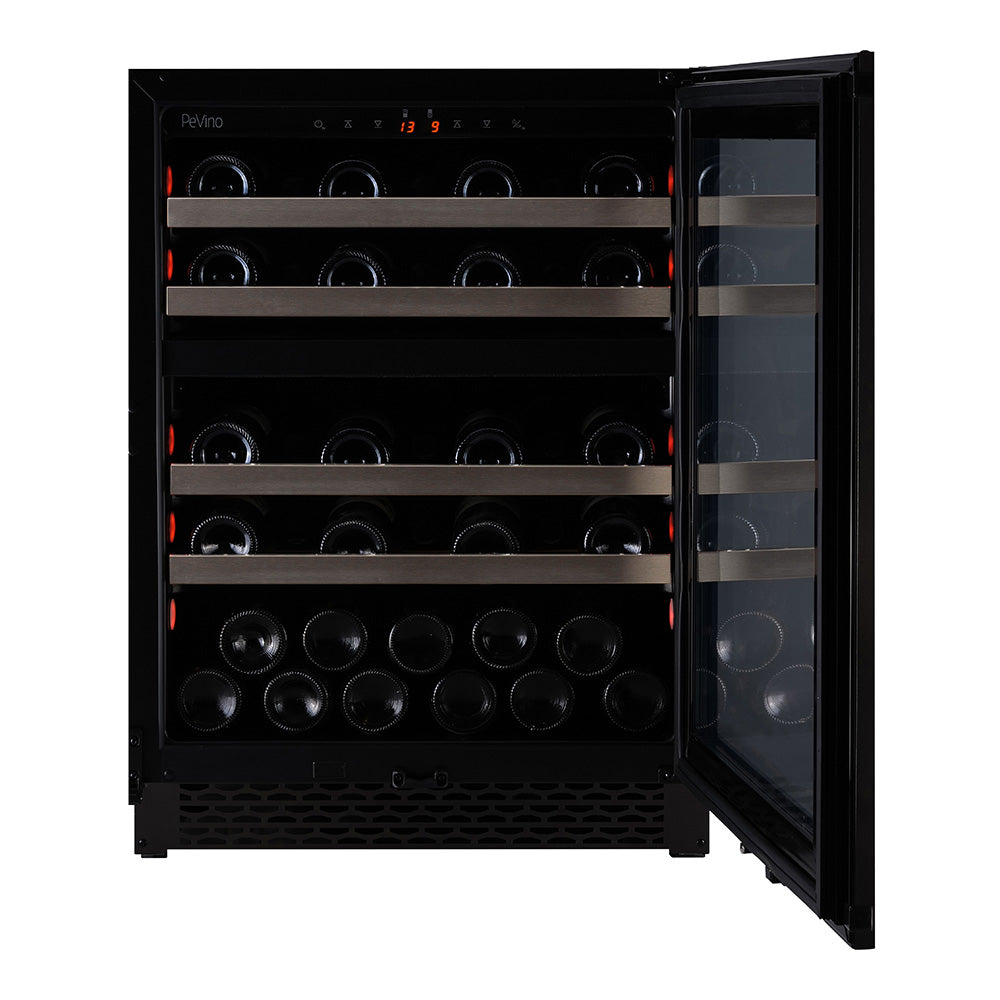 Pevino Majestic 39 Bottle Dual Zone Black Steel - PNG46D-HHBS