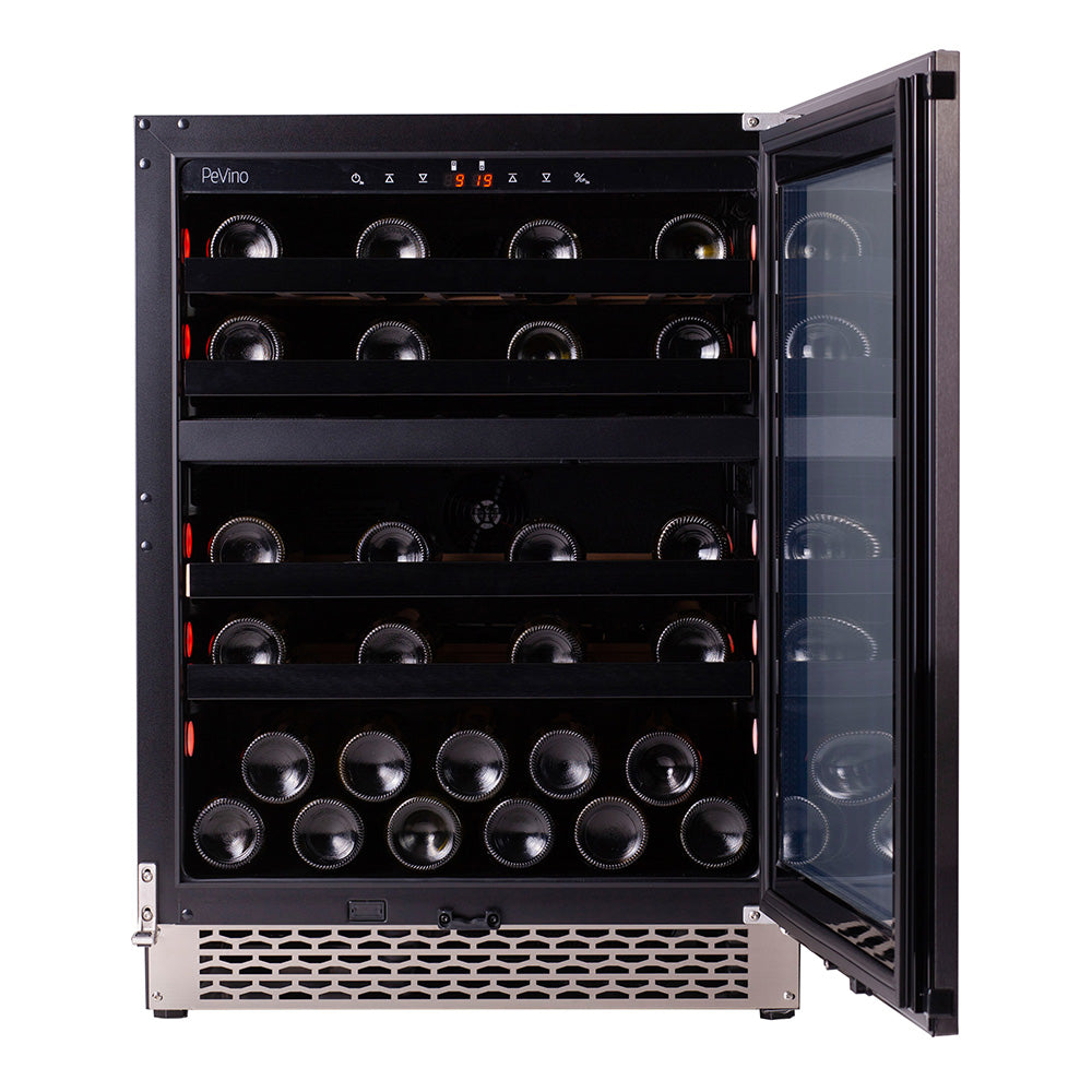 Pevino Dual Zone Majestic Stainless Steel 39 Bottle - PNG46D-HHSS