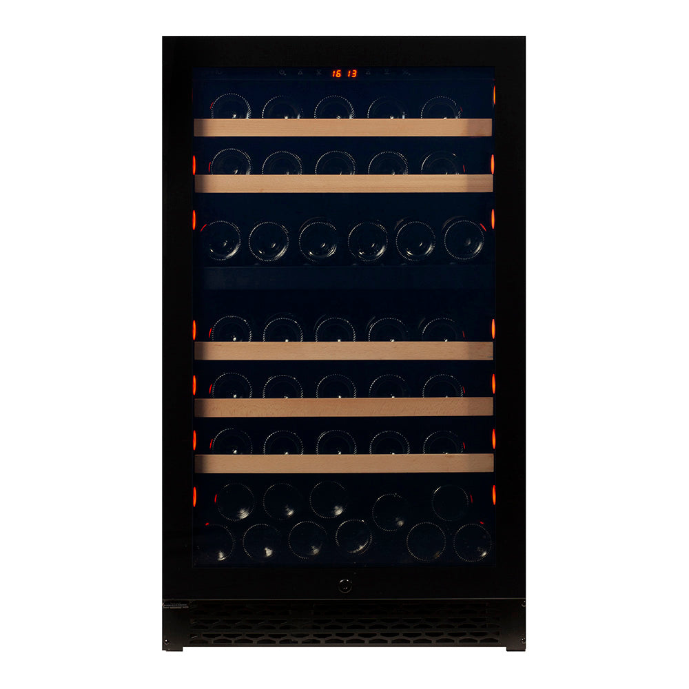 Pevino Majestic 74 Bottle Dual Zone Black Glass Front - PNG88D-HHB