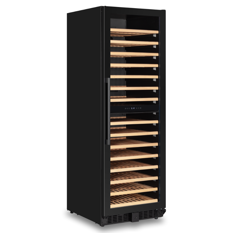 RHINO WINE FRIDGE 595t DUAL ZONE UPRIGHT FULL STUDIO EMPTY